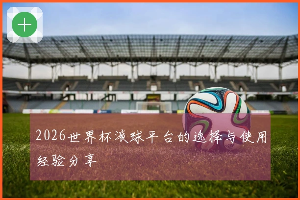 2026世界杯滚球平台的选择与使用经验分享